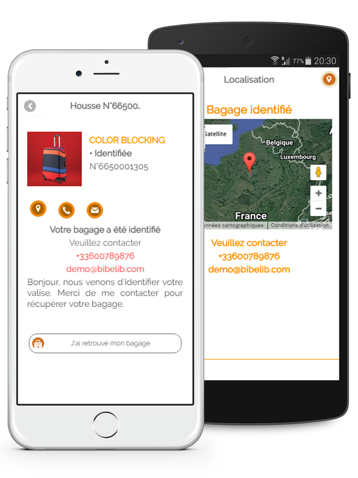 L'application mobile MyBibelib permet d'identifier et de géolocaliser votre bagage