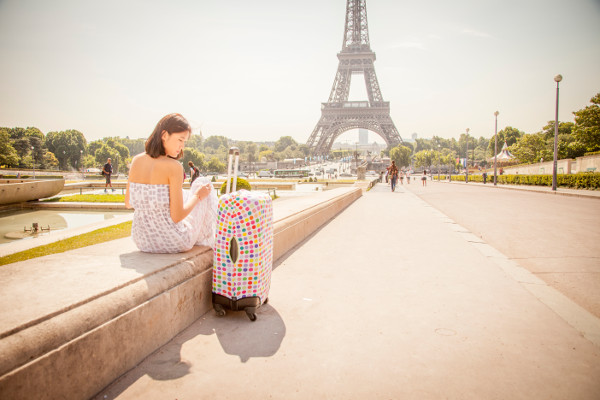 Housse de valise - Colorful-dots W