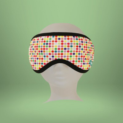 Accessoires de voyage - Masque de Sommeil Colorful Dots White