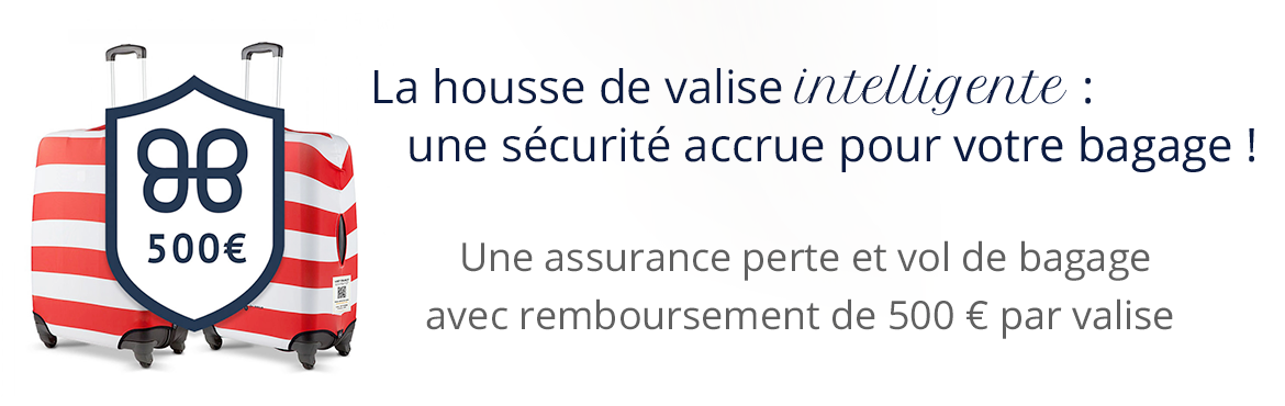 Housses de valise intelligente avec assurance perte de valise incluse